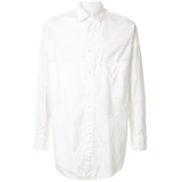 Yohji Yamamoto Camisa com recortes - Branco
