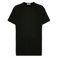 Yohji Yamamoto Camiseta com estampa de pinceladas - Preto