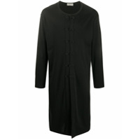 Yohji Yamamoto Cardigan longo de algodão - Preto