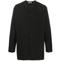 Yohji Yamamoto Cardigan longo de algodão - Preto