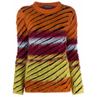 Y/Project Suéter de tricô listrado - Vermelho