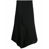 Y's Calça oversized com recorte e drapeado - Preto