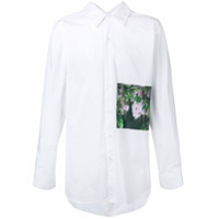 Yuiki Shimoji Camisa mangas longas com estampa floral - Branco