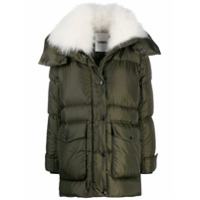 Yves Salomon Army quilted puffer coat - Verde