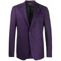 Z Zegna Blazer abotoamento simples de lã - Roxo