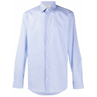 Z Zegna Camisa mangas longas com abotoamento - Azul