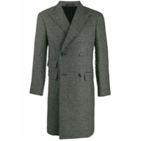 Z Zegna Houndstooth double-breasted coat - Preto