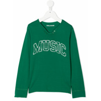 Zadig & Voltaire Kids Camiseta pre-owned mangas longas - Verde