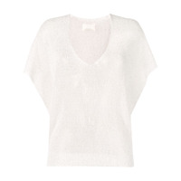 Zadig&Voltaire Blusa de tricô com paetês - Branco