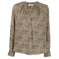 Zadig&Voltaire Blusa Tink com estampa de leopardo - Neutro