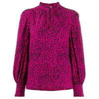 Zadig&Voltaire Blusa Titus mangas longas com estampa - Rosa