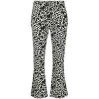 Zadig&Voltaire Calça cropped com estampa de coração - Branco