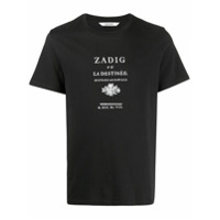 Zadig&Voltaire Camiseta com estampa de slogan - Preto