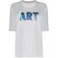 Zadig&Voltaire Camiseta mangas curtas com estampa Art - Cinza