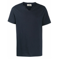 Zadig&Voltaire Camiseta Monastir com gola henley - Azul