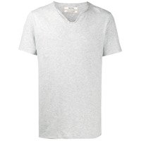 Zadig&Voltaire Camiseta Monastir com gola henley - Cinza