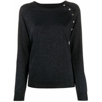 Zadig&Voltaire Suéter metálico com botões de cristais - Azul