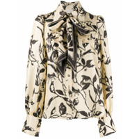 Zimmermann Camisa Ladybeetle Scarf Tie - Neutro