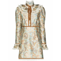 Zimmermann floral-print ruffle-trim dress - Preto